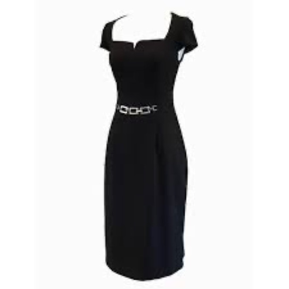 Fitted black dress